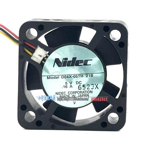 Nidec D04X-05TH 21B 4010 5V 0.16A 4CM机箱电源USB散热风扇