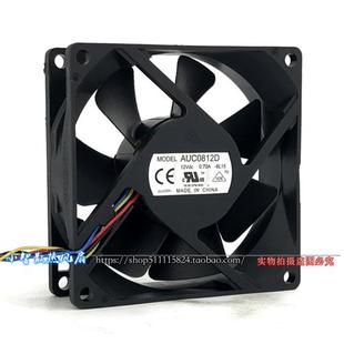 8025 8CM大风量4线PWM调速12V排风机箱0.70A散热风扇AUC0812D