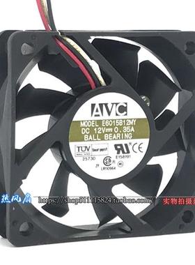 6cm 6015 12V 0.35A静音电源风机双滚珠散热风扇E6015B12MY