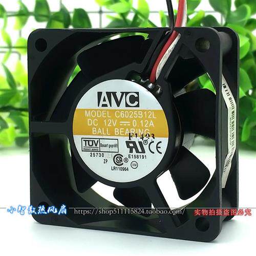 台湾 6025 C6025B12L 12V 0.12A 6CM CPU风扇散热60*60*25MM