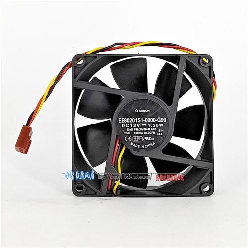 原装  EE80201S1-0000-G99 8020 8CM 12V 1.56W 3线风扇
