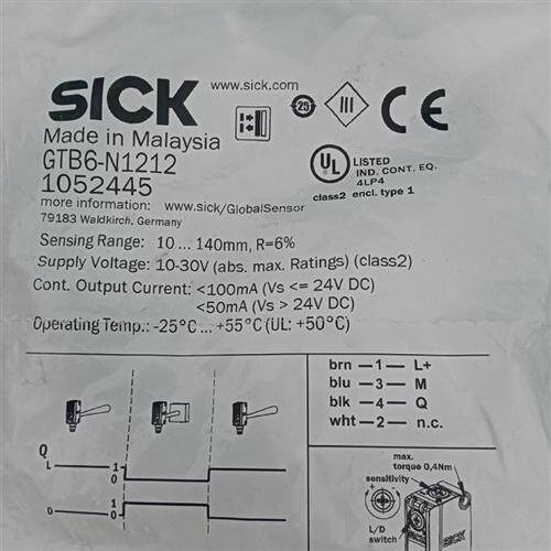 1052445 全新原装SICK西克 GTB6-N1212