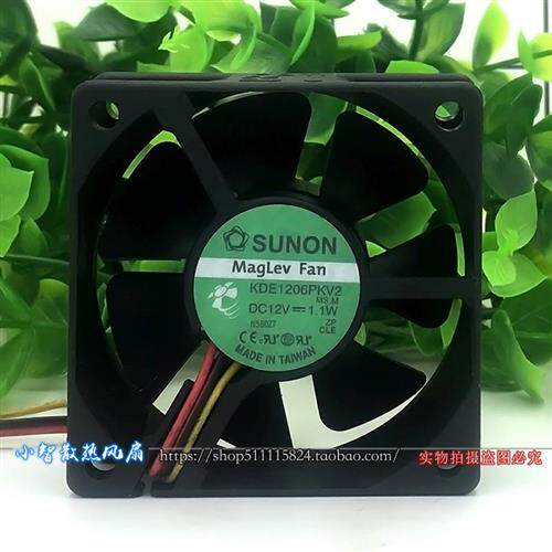 原装   KDE1206PKV2 12V 1.1W 6CM 6020 3线 超静音风扇