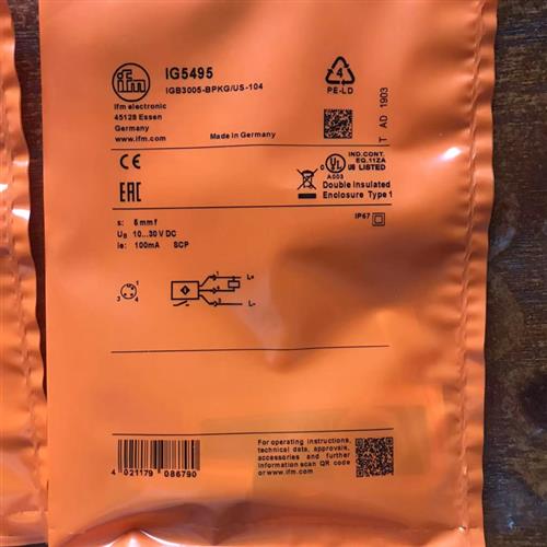 易福门接近开关ifm电感式接近传感器IF6051      品质保证