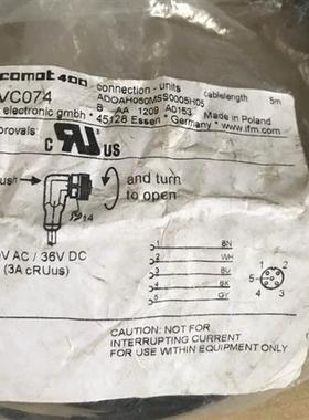 易福门传感器配线EVC073  EVC074  EVC075  EVC005 EVT004  05