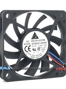 60*60*10mm6CM风扇6010 12V 0.25A 静音散热风扇AEFB0612HHA