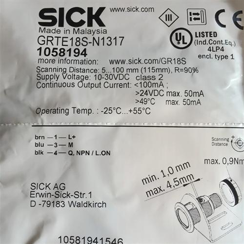 全新原装德国西克SICK光电开关MHT15-N2317 GRTE18S-N1317