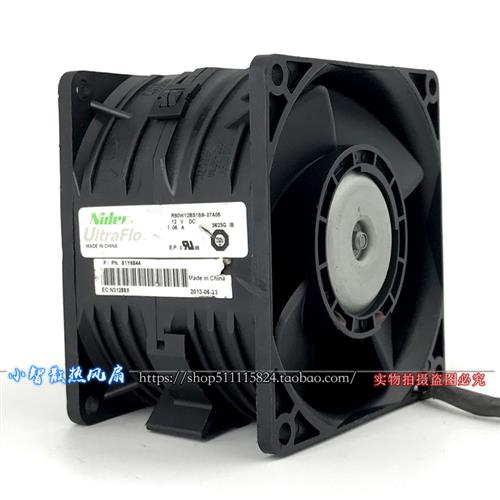 日产Nidec双电机8CM厘米12V1.06A服务器暴力风扇R80W12BS1B9-07A0