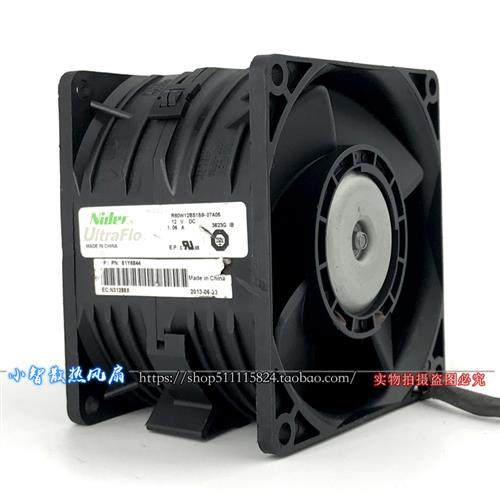 日产Nidec双电机8CM厘米12V1.06A服务器暴力风扇R80W12BS1B9-07A0