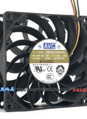 原装 DB09225B48U 9225 9CM/厘米 48V 0.26A PWM散热设备风扇