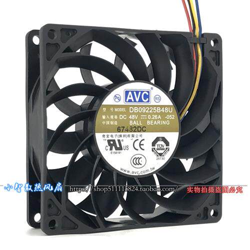 原装 DB09225B48U 9225 9CM/厘米 48V 0.26A PWM散热设备风扇