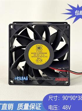 全新E-TRISD E- 9038 48V 9CM 变频器 机箱滚珠 散热风扇