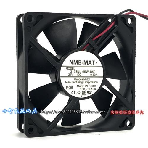 原装-MAT 24V 0.19A 8CM 8020 变频器散热风扇3108NL-05W-B50
