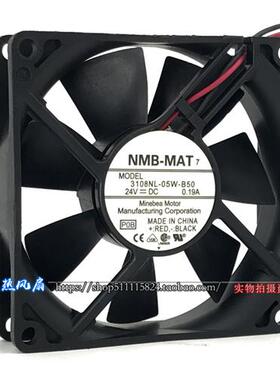 原装-MAT 24V 0.19A 8CM 8020 变频器散热风扇3108NL-05W-B50