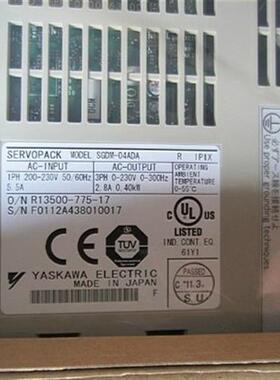 全新原装伺服驱动器SGDV-5R5A01A002000正品库存现货欢迎询价