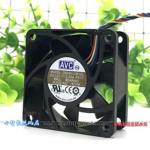 6CM 6025 4线PWM温控 静音 散热风扇DS06025B12L 12V 0.30A