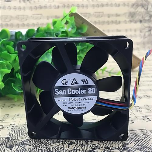 8CM 4线 PWM 静音 散热风扇 12V 0.12A 8025 9AH0812P4D031
