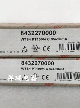 模拟 信号隔离器8432270000 WTS4 PT100/4 843227议价