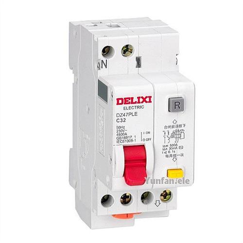 德力西漏电保护器开关DELIXI DZ47PLE C40 C6 C10 C16 C20 25 32