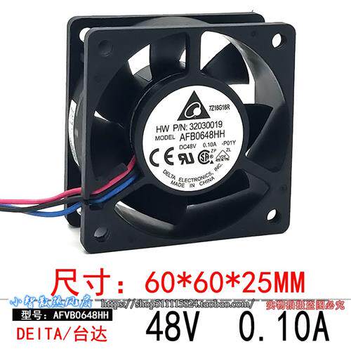 原装 AFB0648HH 6025 48V 0.10A 6CM 超静音 散热风扇