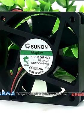 6015 6CM 磁悬浮  静音 12V 0.6W 散热风扇 KDE1206PHV3