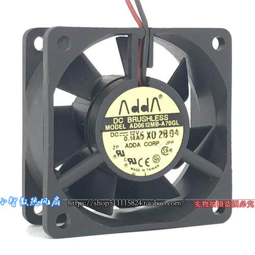 6CM静音 机箱 电源 散热风扇6025 12V 0.14A AD0612MB-A70GL