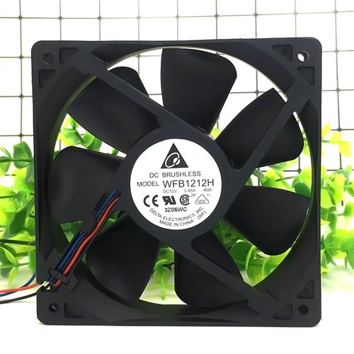 12025 12V 12cm大风量静音机箱设备散热风扇0.45A WFB1212H