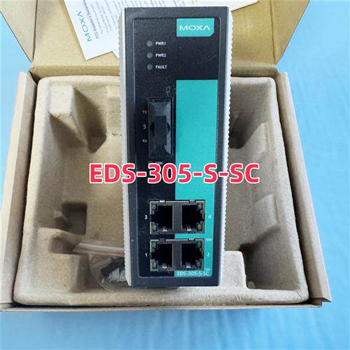 原装摩莎 EDS-305-S-SC 1个单模光口4个电口光纤交换机现货
