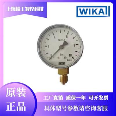WIKA 威卡波登管压力表 EN837-1 111.10.63 0-10bar