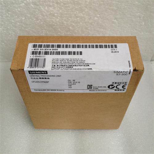 全新正品未开封6ES7 315-2EH14-0AB0 6ES7315-2EH14-0AB0现货销售