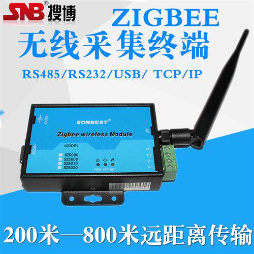 SZ5090B ZIGBEE转485网关 无线 数据采集模块 数据终端