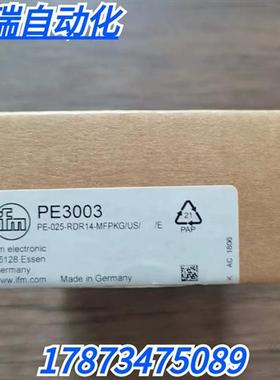 全新原装正品 IFM PE3003 压力传感器 现货销售