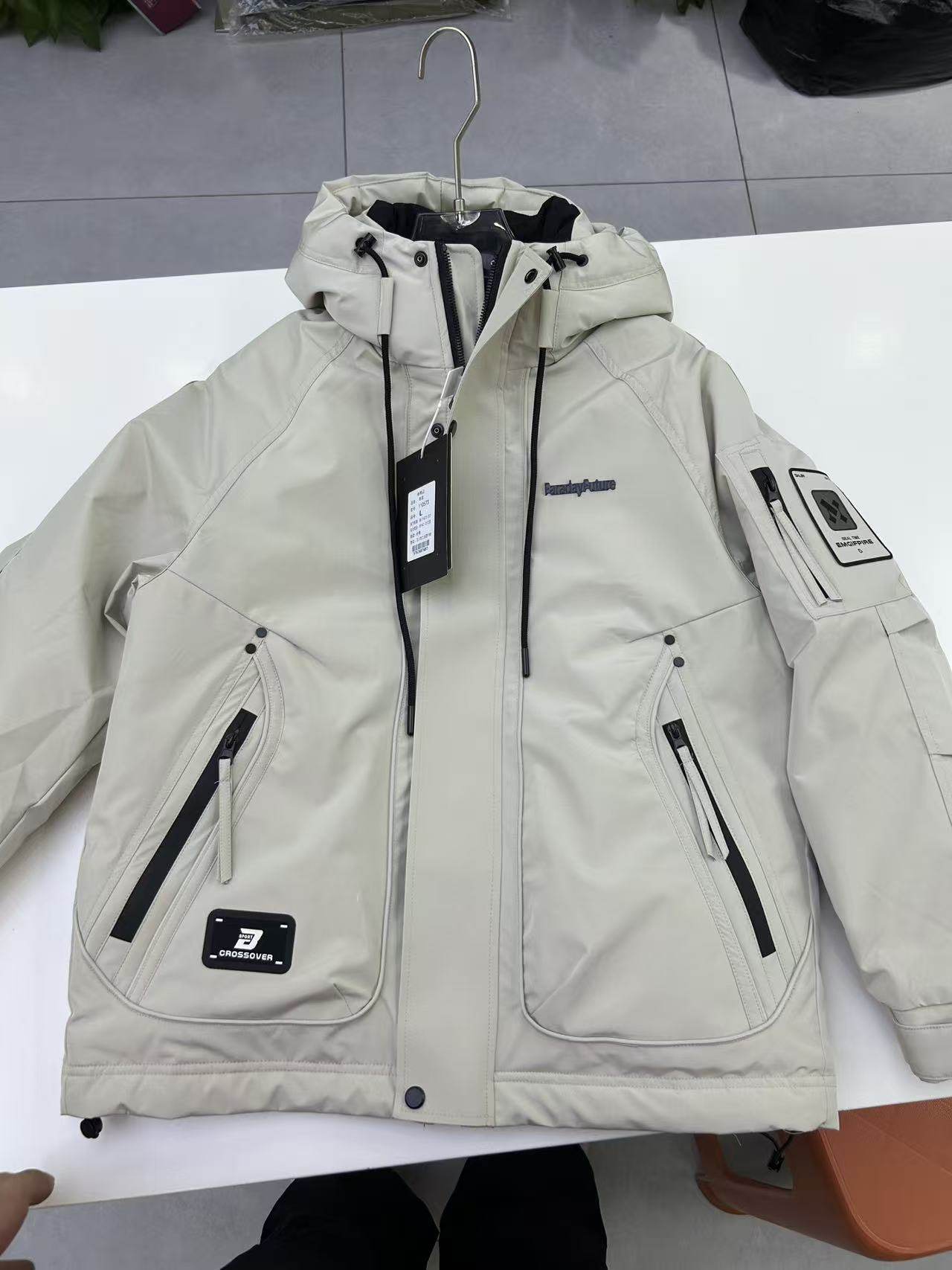 新款男士连帽外套宽松休闲时尚潮流外套羽绒服