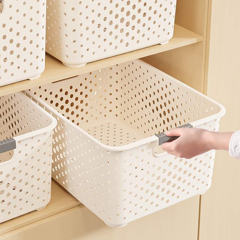 零食玩具收纳箱家用杂物整理筐大容量书本储物篮厨房多功能塑料盒,收纳整理,收纳箱,淘宝优惠券,粉丝福利购,淘宝优惠卷