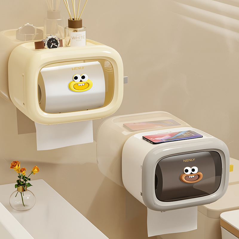 卫生纸盒卫生间纸巾卷纸抽纸厕纸置物架壁挂式厕所挂架放置洗手间