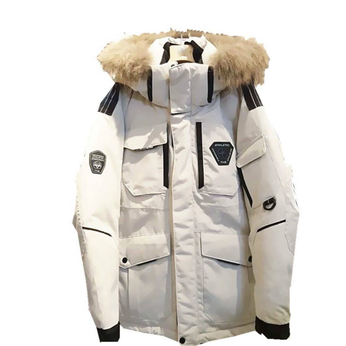 Korean Style Workwear Parka: Thickened Mid-Length Jacket - Taobao product photo 5