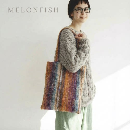 MELONFISH暖橙极光托特包