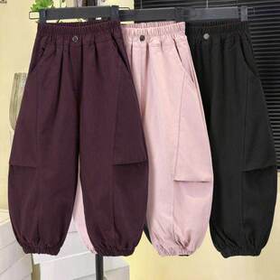 弯刀工装 儿童洋气百搭休闲长裤 裤 2026新款 潮 子春秋季 男女童早秋季