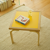 中古茶几北欧简约实木边几创意设计师包豪斯客厅阳台小方桌ins风