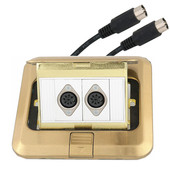 XSSITO弹起式 防水地插8芯话筒手拉手会议延长线公母转接地面插座