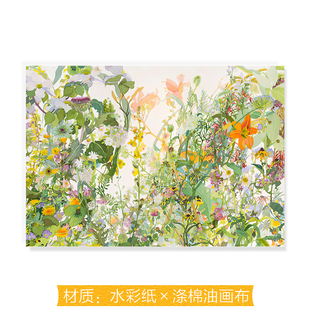Joan Becker水彩画家复刻艺术版画花鸟植物民宿装饰画芯画布内芯