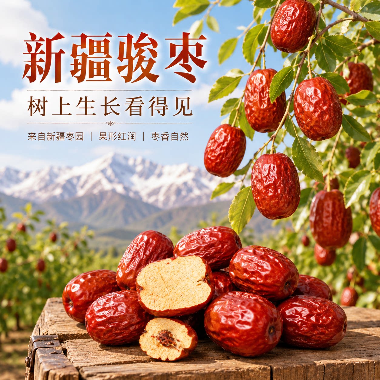 新疆直发大枣子自然晾晒骏枣红枣泡水喝干果零食特产肉厚核小煲汤