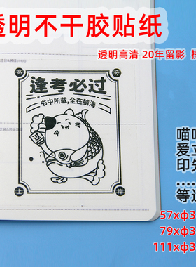 透明贴纸79*30适用喵喵机p3 p3pro爱立熊渡边印先森照片不干胶