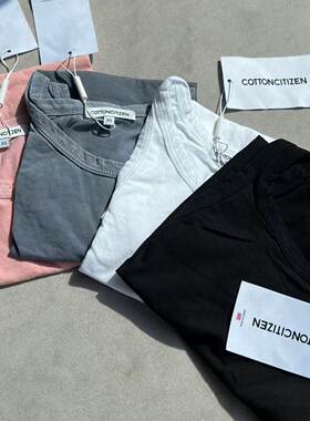 cottoncitizen舒适全棉U领背心