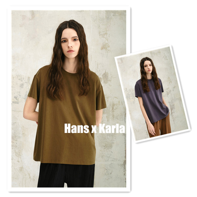 纯色凉感舒适夏款宽松T恤