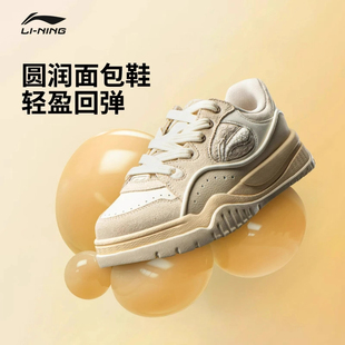 女2025秋季 低帮运动鞋 新款 滑板鞋 AGCV464 复古经典 李宁布欧休闲鞋