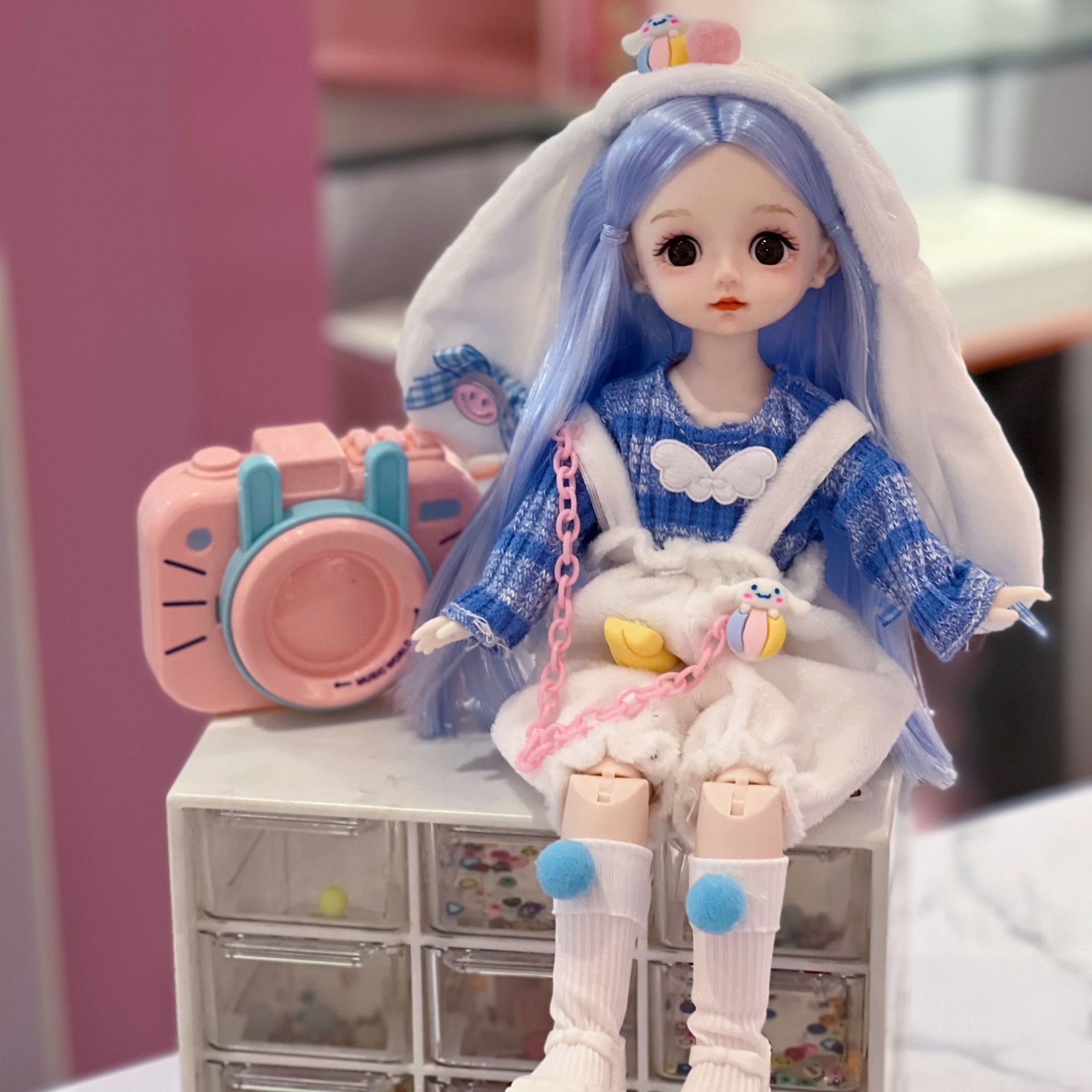 30cm换装洋娃娃公仔女孩衣服公主玩具儿童6分娃衣bjd人偶网红款娃