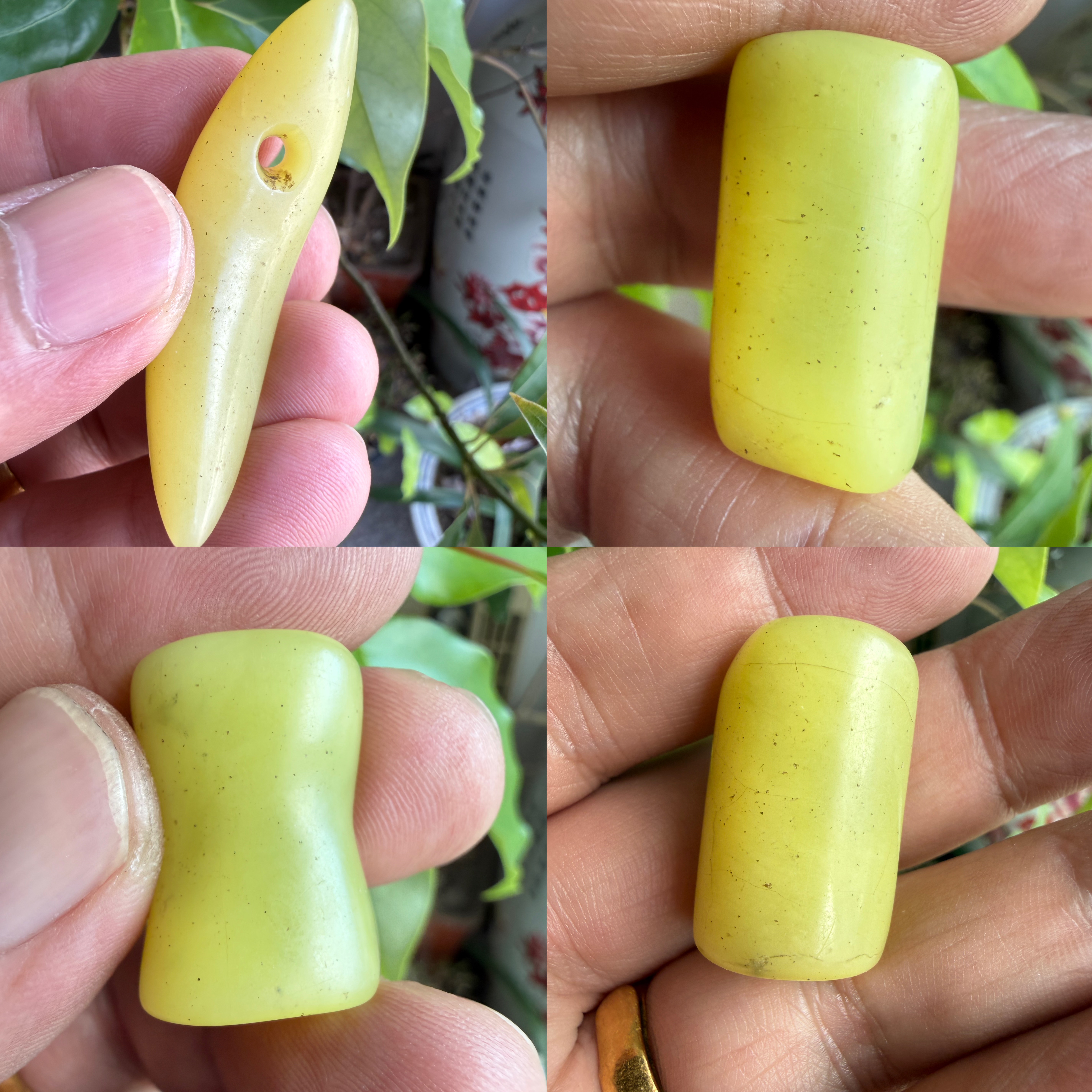 新疆和田玉黄口料吊坠天然黄玉玉黄玉