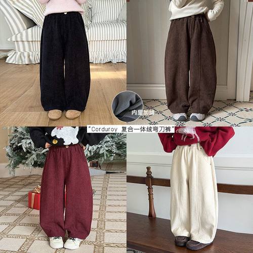 【21日年终新品开售 限时优惠秒杀+满300-20】灯芯绒弯刀裤