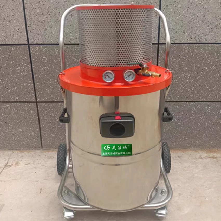 浙江气动AIR600EX真空吸尘器工业用除铁屑粉尘灰沙吸油清理集尘桶